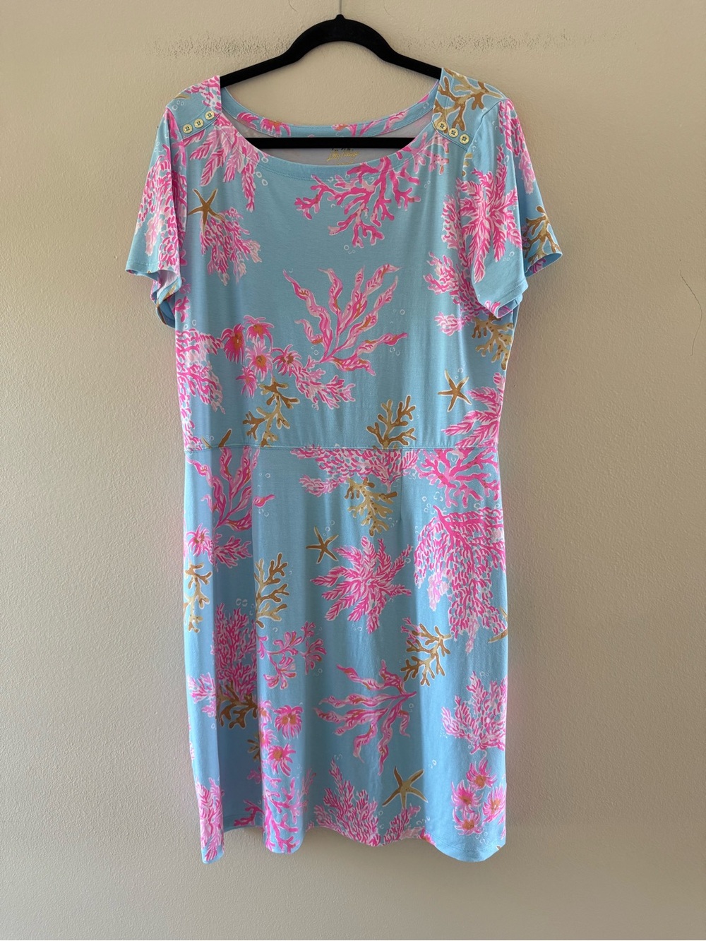 Lilly Pulitzer Solsafe UPF 50+ Bray Dress with Pastel Sea Coral Print